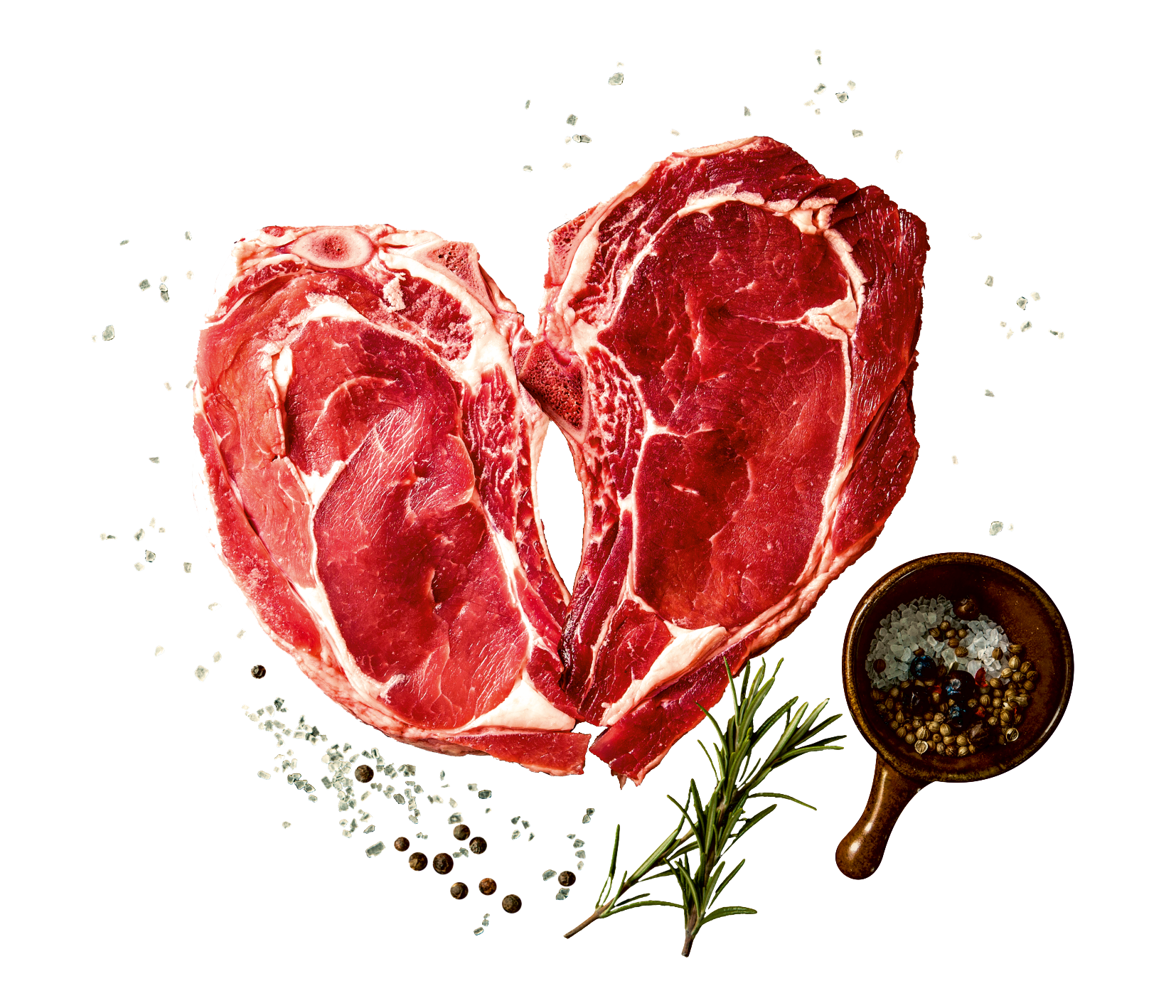 Rindfleisch-Steak in Herzform – Fleischerei Schulze